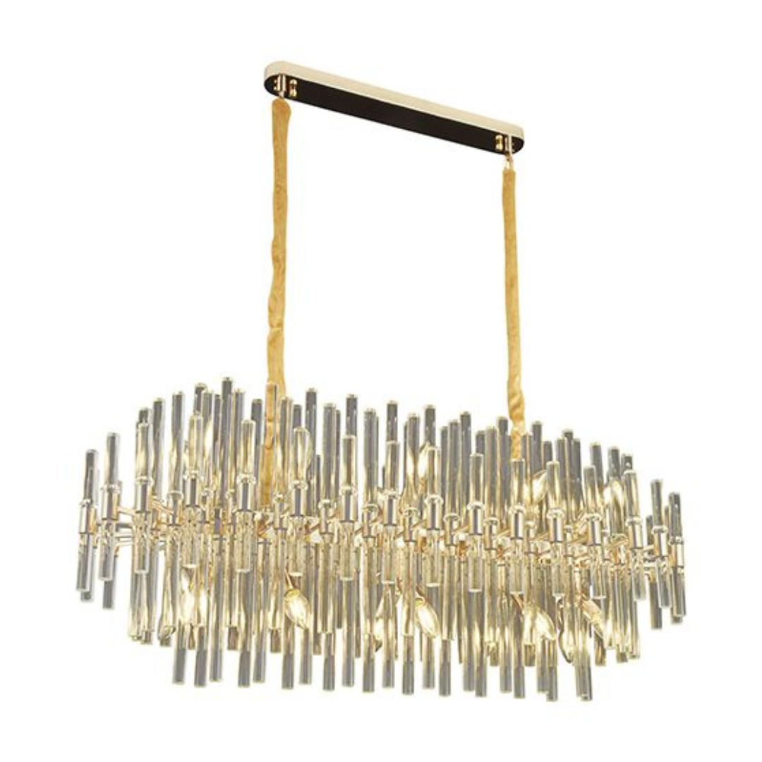 Hanglamp Koblenz - Goud - Ovaal - 100x40 cm