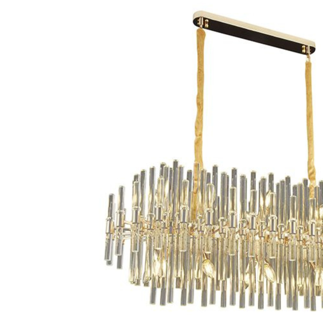 Hanglamp Koblenz - Goud - Ovaal - 100x40 cm