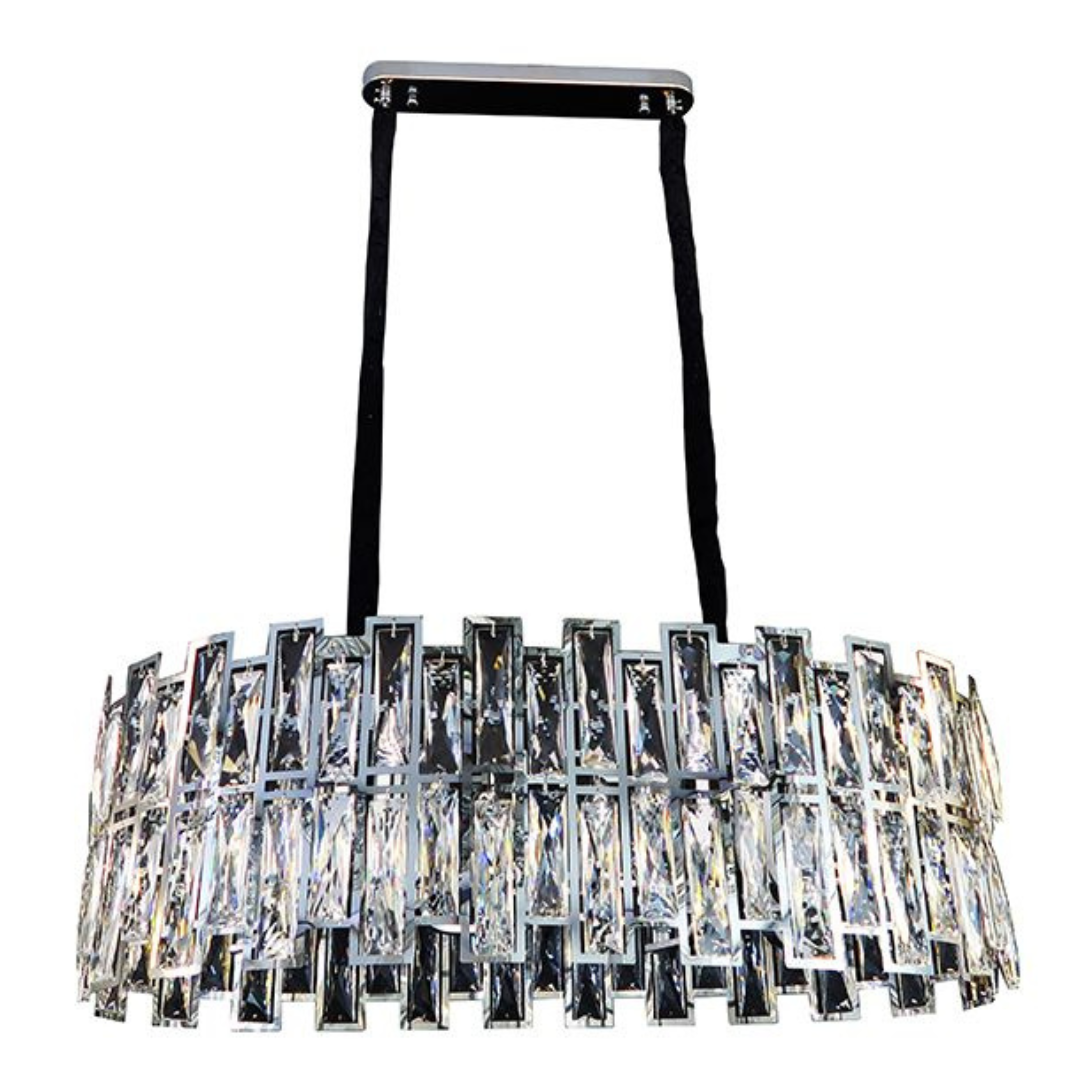 Hanglamp Wiesbaden - Chroom - Ovaal - 85x35 cm