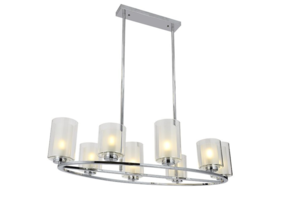 Hanglamp Fulda - Chroom - Rond