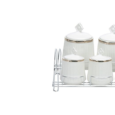 Bricard - Kruidenset - 2804 -  Wit-Goud  - 15-delig