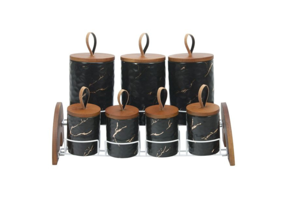 Bricard - Kruidenset -  Zwart-Marmer  - 15-delig