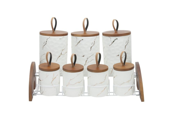 Bricard - Kruidenset - Wit-Marmer - 15-delig