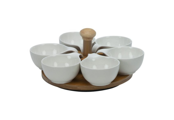 Bricard - Bamboo - Schaaltjes set - 7-delig - Wit