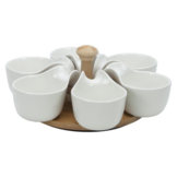 Bricard - Bamboo -7218-  Schaaltjes set - 7-delig - Wit