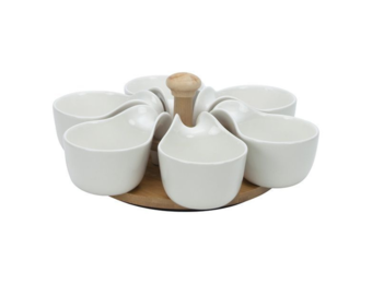 Bricard - Bamboo - Schaaltjes set - 7-delig - Wit