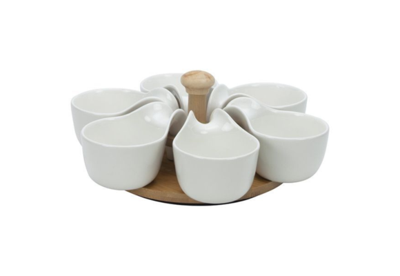 Bricard - Bamboo - Schaaltjes set - 7-delig - Wit