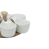 Bricard - Bamboo -7218-  Schaaltjes set - 7-delig - Wit