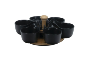 Bricard - Bamboo - Schaaltjes set - 7-delig - Zwart