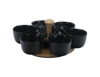 Bricard - Bamboo - Schaaltjes set - 7-delig - Zwart