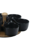 Bricard - Bamboo -7218-  Schaaltjes set - 7-delig - Zwart