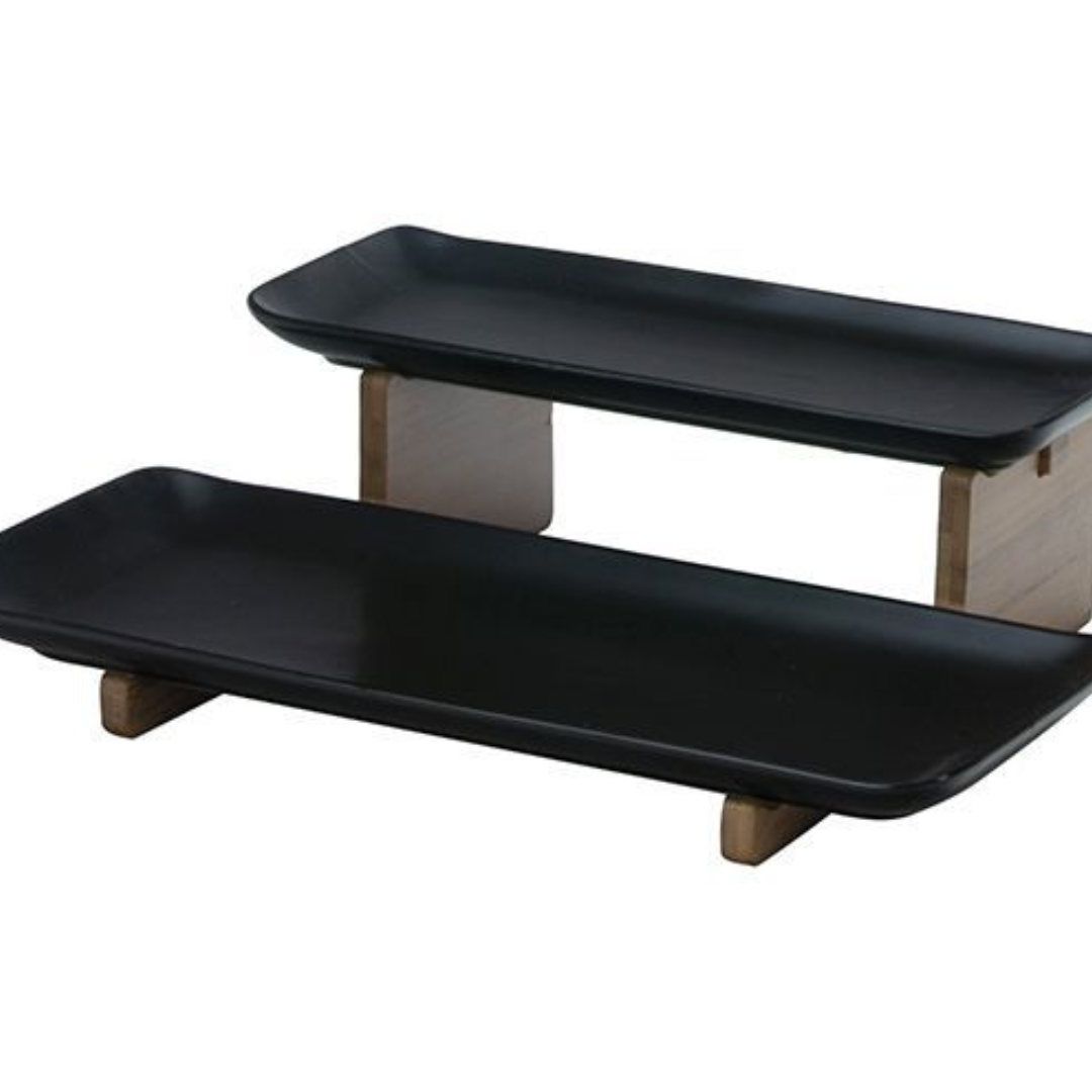 Bricard - Bamboo -7415- Schaaltjes set - 3-delig - Zwart