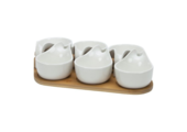 Bricard - Bamboo - Schaaltjes set - 7-delig - Wit