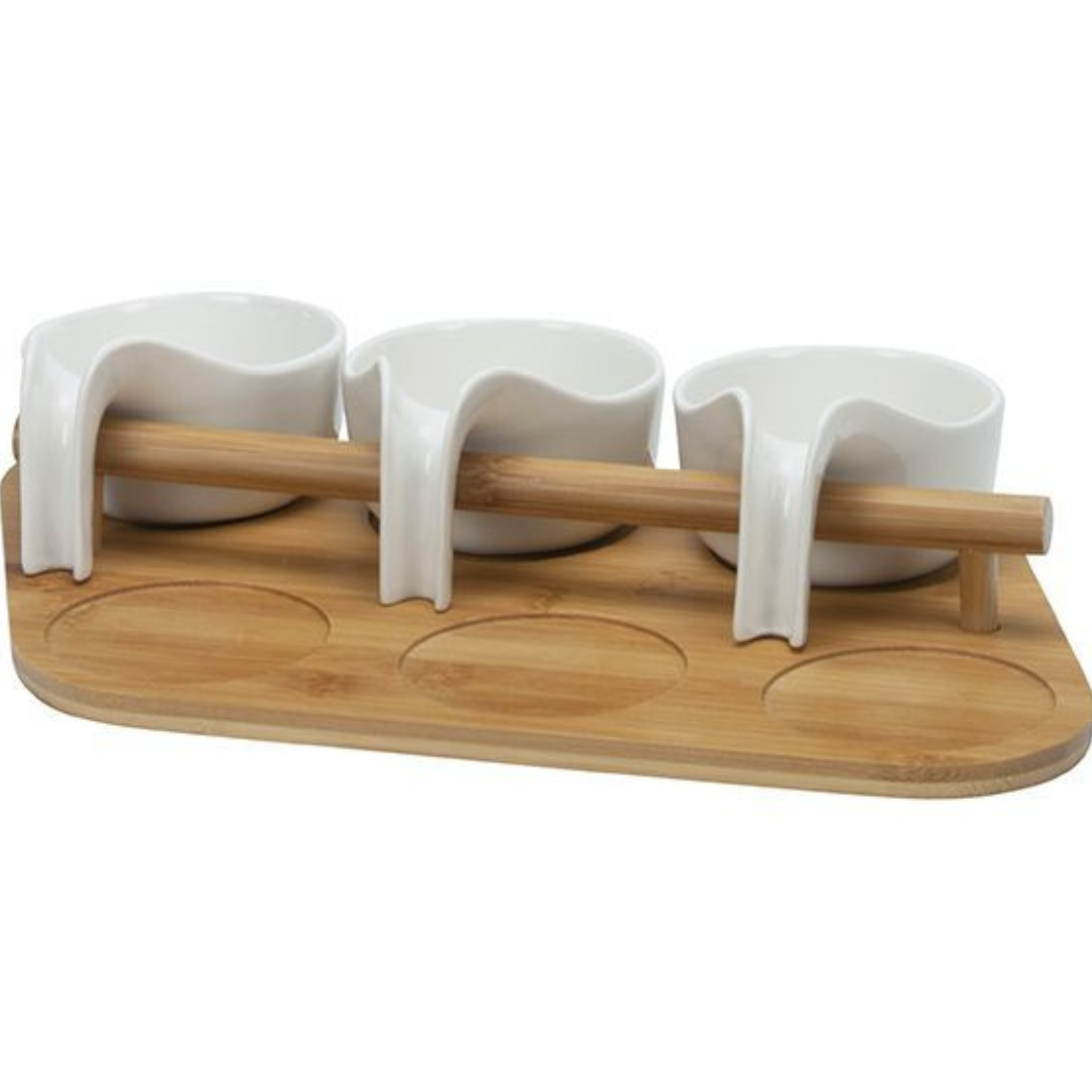 Bricard - 7464 - Bamboo - Schaaltjes set - 7-delig - Wit