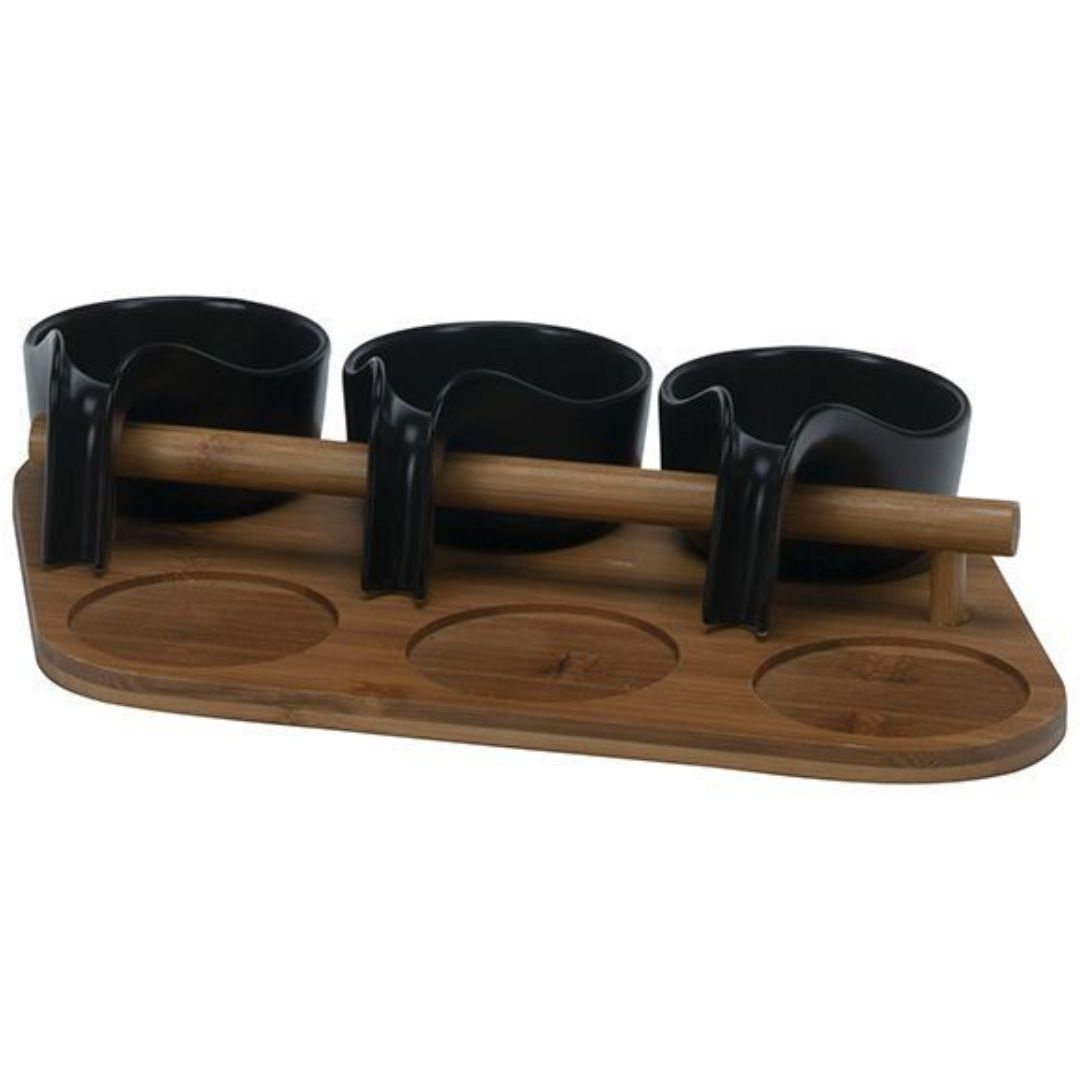 Bricard - 7464 - Bamboo - Schaaltjes set - 7-delig - Zwart