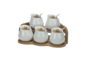 Bricard - Bamboo - Schaaltjes set - 11-delig - Wit