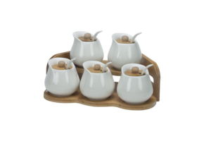 Bricard - Bamboo - Schaaltjes set - 11-delig - Wit