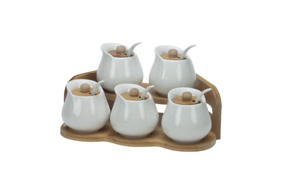 Bricard - Bamboo - Schaaltjes set - 11-delig - Wit