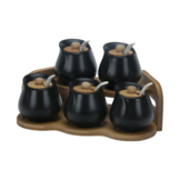 Bricard - 7497 - Bamboo - Schaaltjes set - 11-delig - Zwart