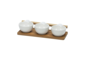 Bricard - Bamboo - Schaaltjes set - 4-delig - Wit