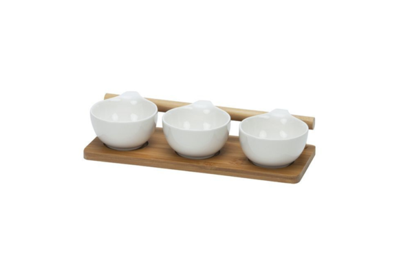 Bricard - Bamboo - Schaaltjes set - 4-delig - Wit