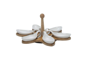 Bricard - Bamboo - Schaaltjes set - 7-delig - Wit