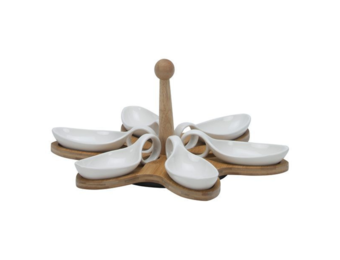 Bricard - Bamboo - Schaaltjes set - 7-delig - Wit