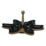 Bricard - 7725 - Bamboo - Schaaltjes set - 7-delig - Zwart