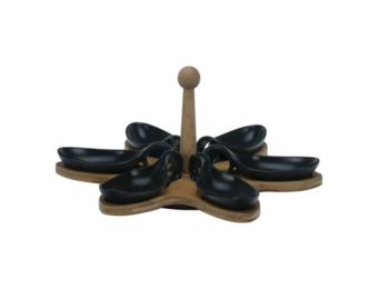 Bricard - Bamboo - Schaaltjes set - 7-delig - Zwart