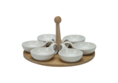Bricard - Bamboo - Schaaltjes set - 7-delig - Wit
