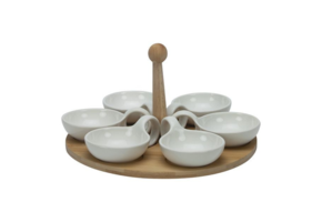 Bricard - Bamboo - Schaaltjes set - 7-delig - Wit