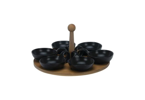 Bricard - Bamboo - Schaaltjes set - 7-delig - Zwart