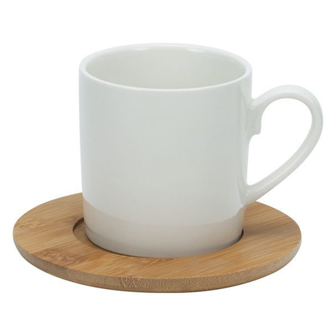 Bricard - 7768 - Bamboo - Mokkenset - Groot - Wit