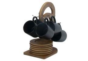 Bricard - Bamboo - Mokkenset - Groot - Zwart