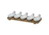 Bricard - Bamboo - Schaaltjes set - 6-delig - Wit