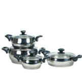 Pannenset - 8 - delig - Zwart - Sedef