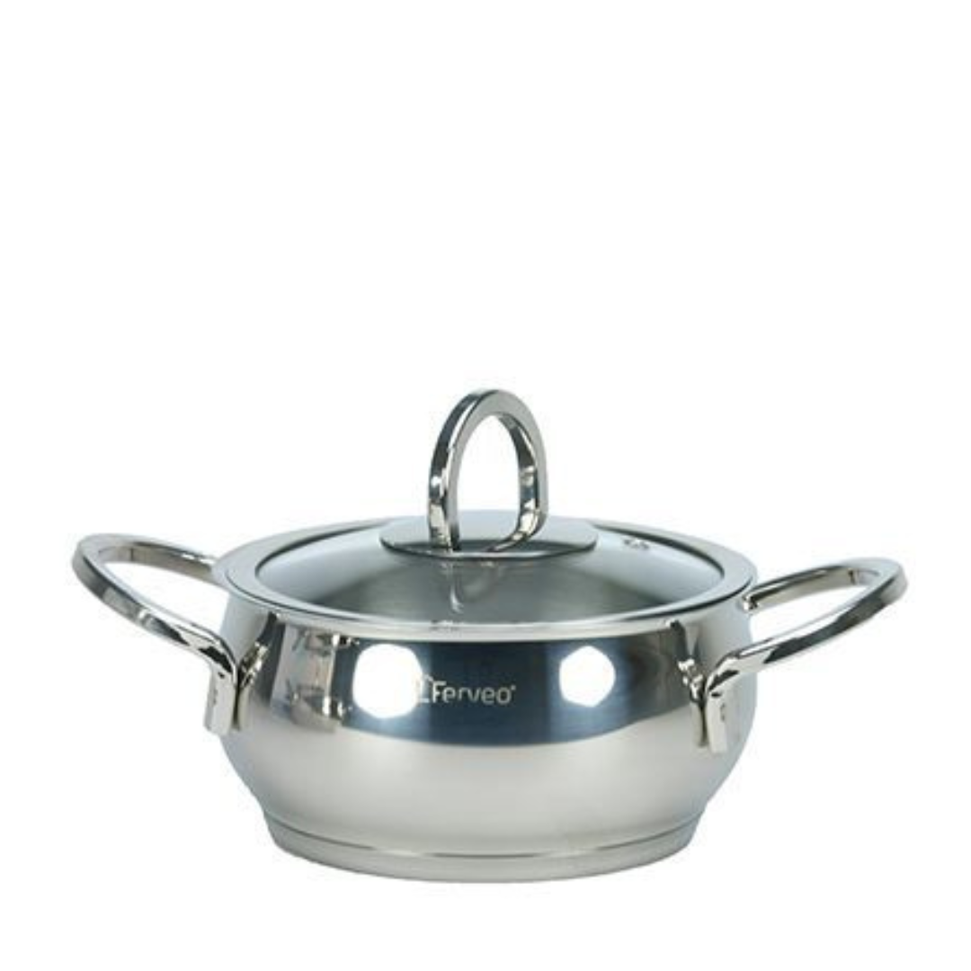 Pannenset - 8 - delig - Zilver  - Sedef