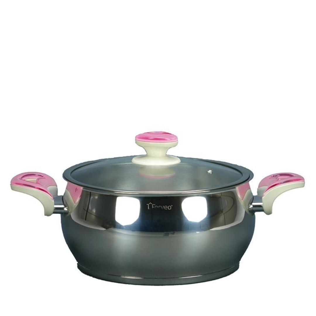 Pannenset- 8 - delig - Rose  - Sedef