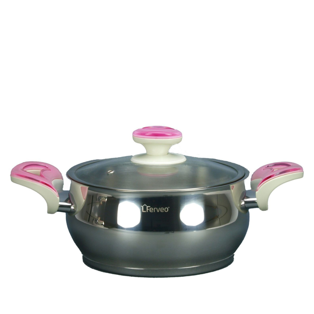 Pannenset- 8 - delig - Rose  - Sedef