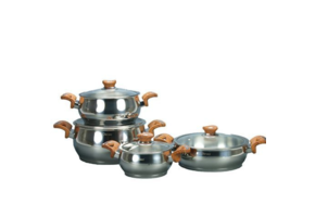 Pannenset - 8 - delig - Bruin - Sedef