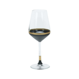 Bricard - Lines - 6-Delig - Zwart-Goud - Wijnglazenset