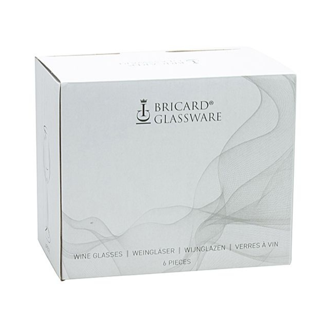 Bricard - Lines - 6-Delig - Wit-Goud - Wijnglazenset