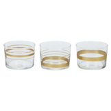 Bricard - Lines - 3-Delig - Goud - Tumblerglazen