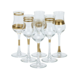 Bricard - Lines - 6-Delig - Goud - Likeurglazen