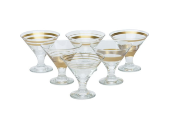 Bricard - Lines - 6-Delig - Goud - Ijscoupes