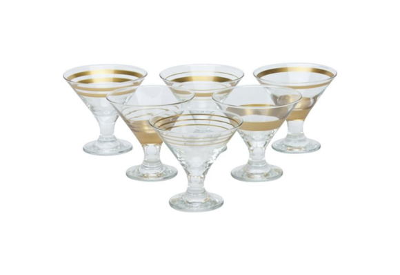 Bricard - Lines - 6-Delig - Goud - Ijscoupes