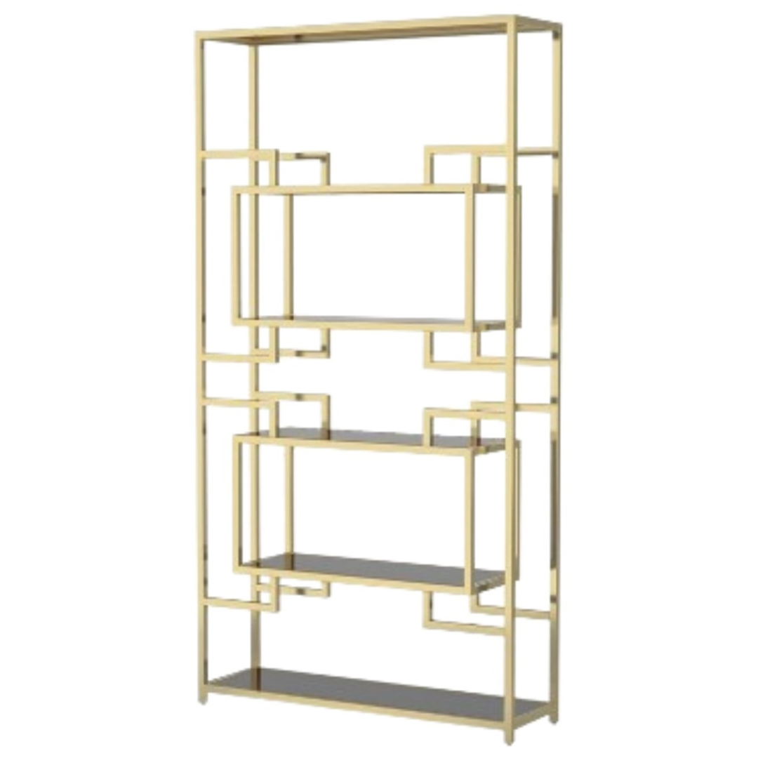 Wandkast - Snow - Goud - 100 x 40 x 180 cm