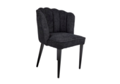 Eetkamerstoel Boston Bouclé - Zwart