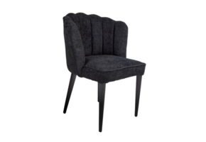 Eetkamerstoel Boston Bouclé - Zwart