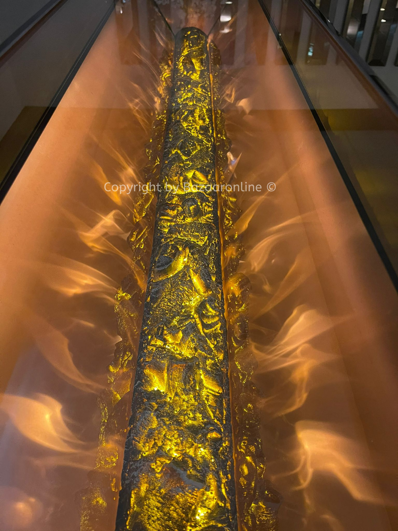 Salontafel met Elektrische Sfeerhaard - Grijs - 130 x 80cm